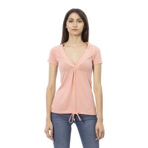 Trussardi Action VNeck Short Sleeve TShirt Women Multicolor Tops & T-Shirts